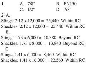 riggingdoublecheck answers