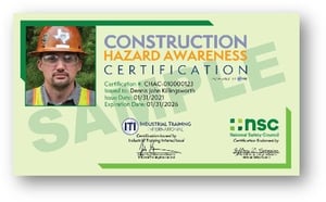 Virtual Reality Construction Hazard Awareness Training