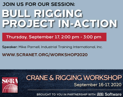 SC&RA Workshop: Bull Rigging Project In-Action